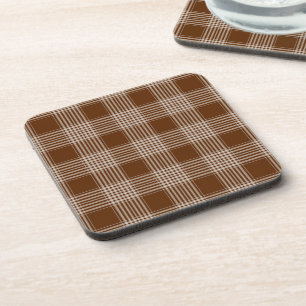 Tecido de padrão Tartan Porta copos plástica