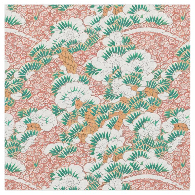 Tecido de padrão tradicional chinês japonês (Detalhe)