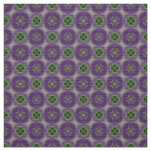 tecido de padrões de azulejo roxo e verde