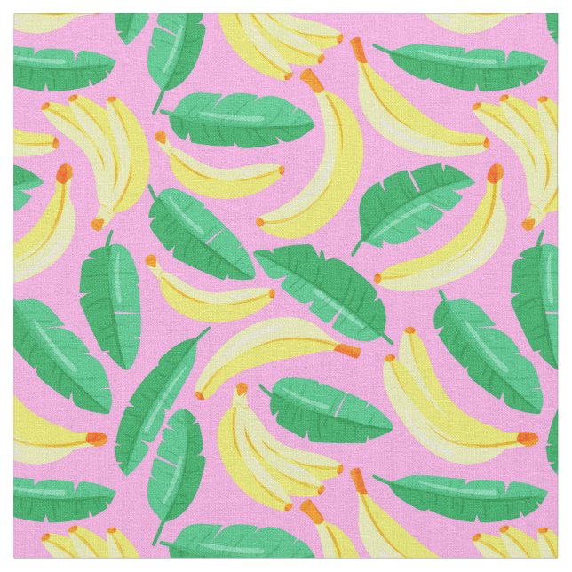 Tecido de padrões de bananas (Detalhe)