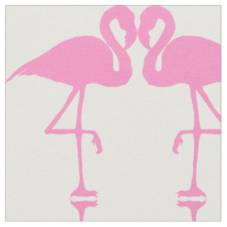 Tecido de Padrões de Costura de Aves Flamingo Rosa