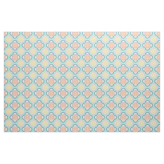 Tecido de Pastel Quatrefoil (Jarda)