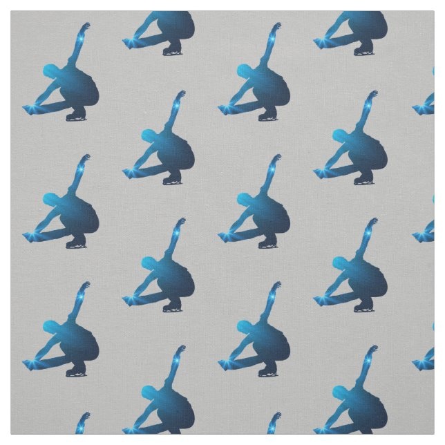 tecido de patinação no gelo - Estrela azul de pati (Modelo)