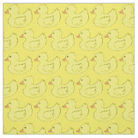 Tecido de Patos de Borracha Amarelos Ducky Bathtub