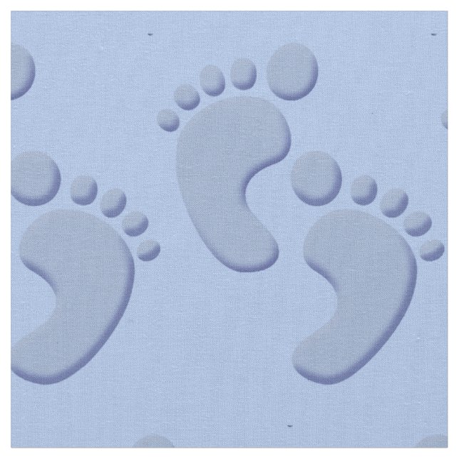 Tecido De Pegada De Pés De Bebê (Detalhe)