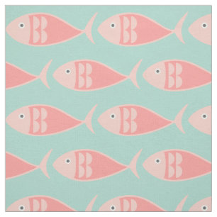 Tecido De Peixe Rosa Nadado