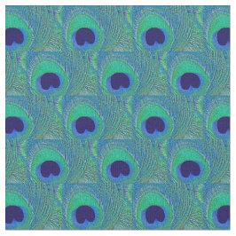 Tecido de pena de Peacock - Teto Marinho Azul Verd