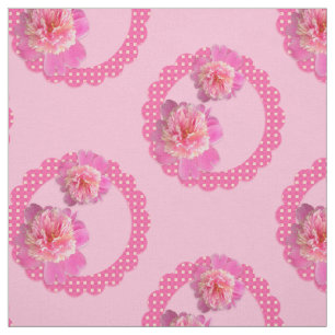 Tecido de Peonias Rosa