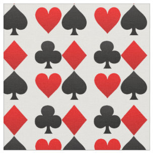 Tecido de ponte em preto e vermelho