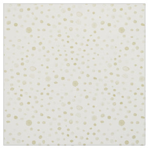 Tecido de Pontos de Aquarela de Confetti Dourado