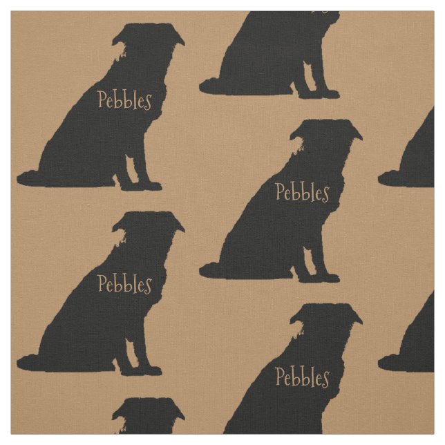 Tecido de Raça de Cachorro de Borda Personalizada (Modelo)
