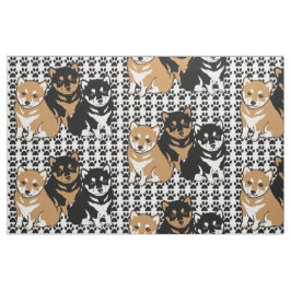 Tecido de Raça de Cães Shiba Inu