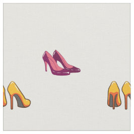 tecido de saltos vermelhos e amarelos