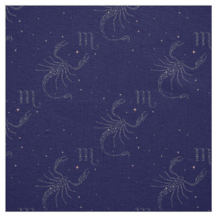 tecido de scorpio de estrelas