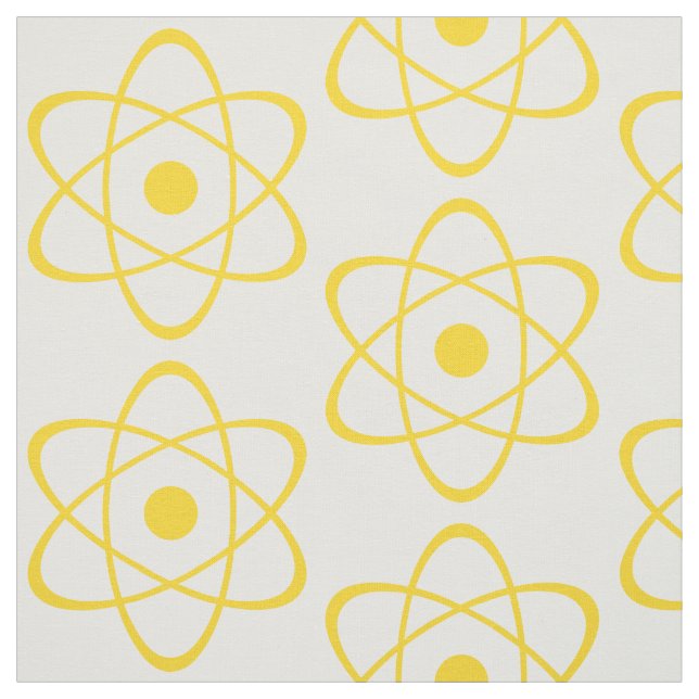 Tecido de Símbolo Atom Amarelo (Modelo)