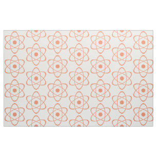 Tecido de Símbolo Atom Laranja
