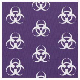 Tecido de Símbolo de Biorisco Puro e Branco