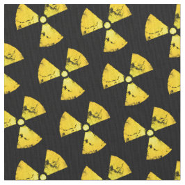 Tecido de Símbolo de Radiação Amarela em Distância