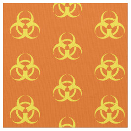 Tecido de Símbolo de Risco Biológico Laranja