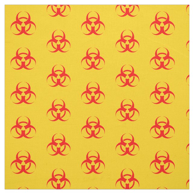 Tecido de Símbolos de Risco Biocológico Vermelho e (Modelo)