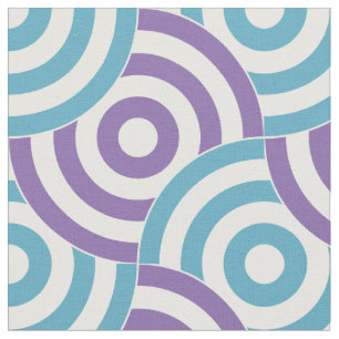 Tecido de sobreposição do Aqua, o roxo e o branc