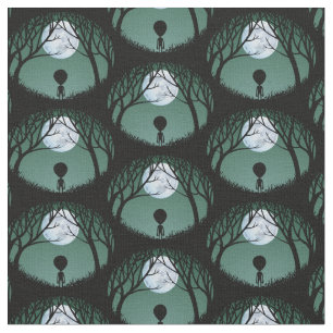 Tecido de Tecido de alienígena com o botão Alein