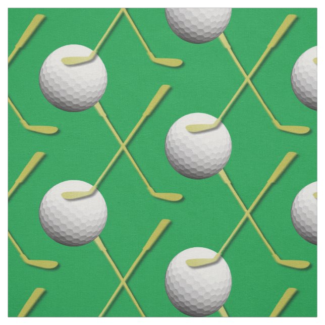 Tecido de Tema de Golfe de Impressão Personalizado (Modelo)
