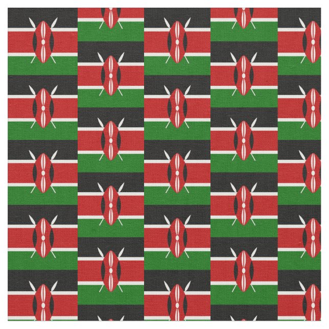 Tecido de tendências do Quênia Flag & Kenya /fashi (Detalhe)