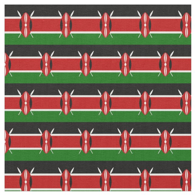Tecido de tendências do Quênia Flag & Kenya /fashi (Detalhe)