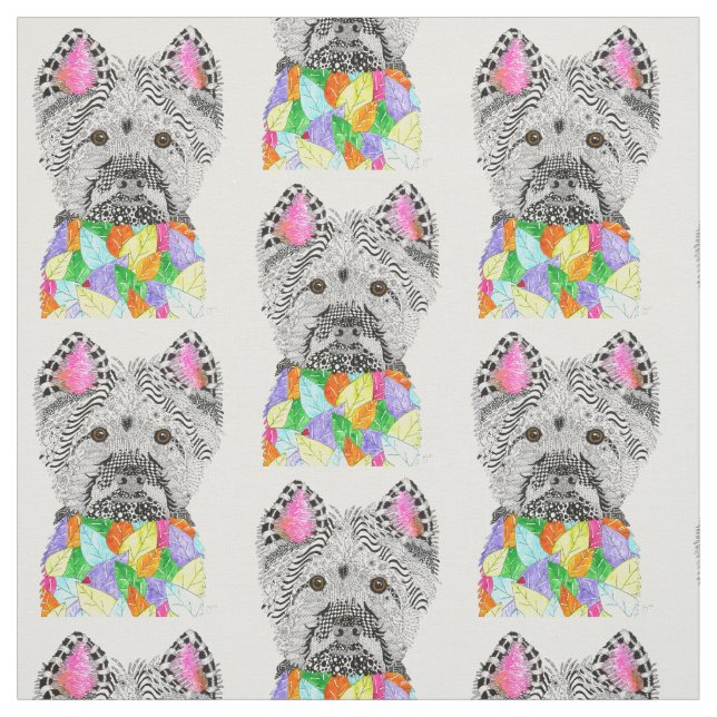 Tecido de Terrier no Oeste, Cólito e Colorido (Modelo)