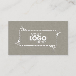 Tecido de Textura e logotipo do Cartão de visita F