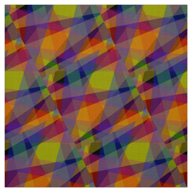 Tecido de Trama de Poliéster - Geométrico Escuro (Modelo)