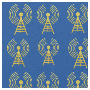 Tecido de transmissores de rádio do ouro Ham
