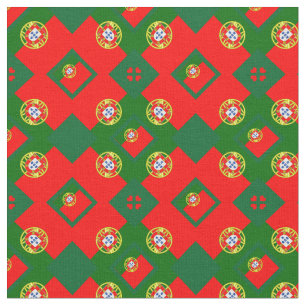 Tecido de Trendy de Portugal e Bandeira