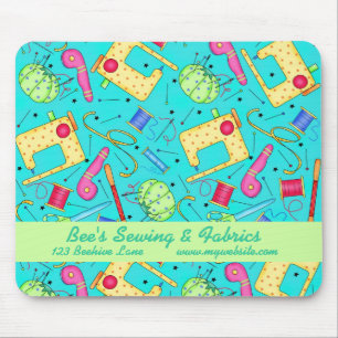 Tecido de turquesa & negócio Sewing Mousepad