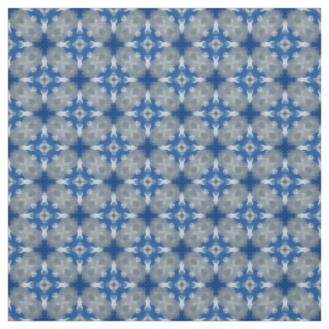 Tecido de Upholsteridade Azul e Ciano Luxurioso -  (Modelo)