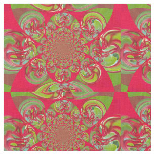 Tecido de vetor design de padrão verde vermelho se