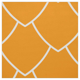 🧡 Tecido de vieira laranja impresso