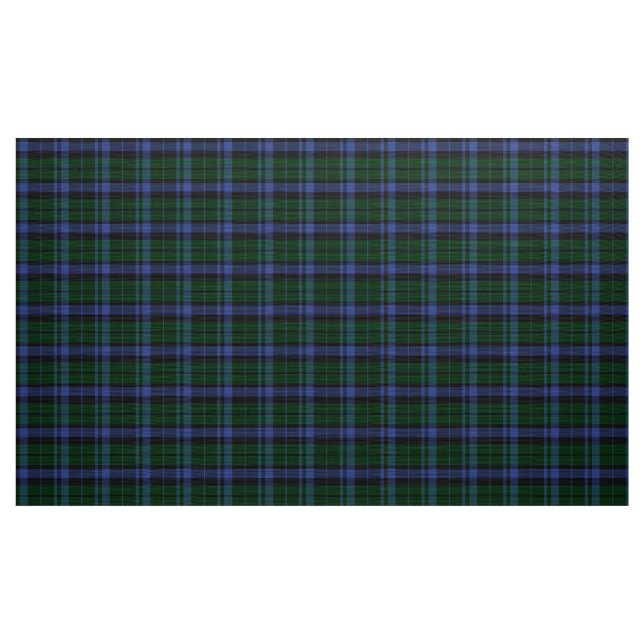 Tecido de Xadrez azul e verde do Tartan Black Watc (Jarda)