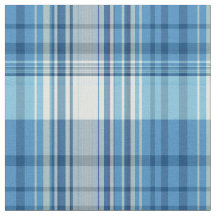 Tecido de Xadrez colorida azul com branco