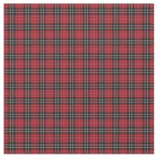 Tecido de xadrez vermelho e verde