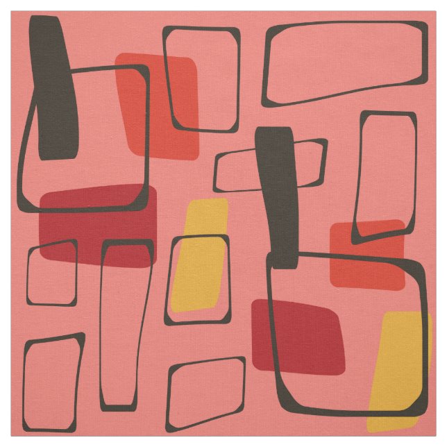 Tecido Deco de Arte Laranja Negrito (Modelo)