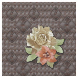 Tecido Decoração da flor de couro 3D