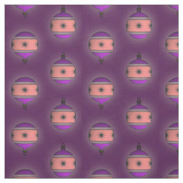 Tecido Decoração sazonal do Natal dos globos da árvore no