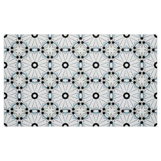 Tecido Decorative circular node & star geometric pattern (Fat Quarter)