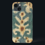 Tecido Decorativo de Ikat por Chariklia Zarris<br><div class="desc">Um padrão de abstrato feito por Chariklia Zarris,  ele apresenta um design conhecido como ikat. Essa forma particular de tecelagem utiliza a resistência à tintura,  o que impede que o corante penetre em todo o tecido. Isso cria padrões interessantes em um tecido que parece incrível em sua parede!</div>