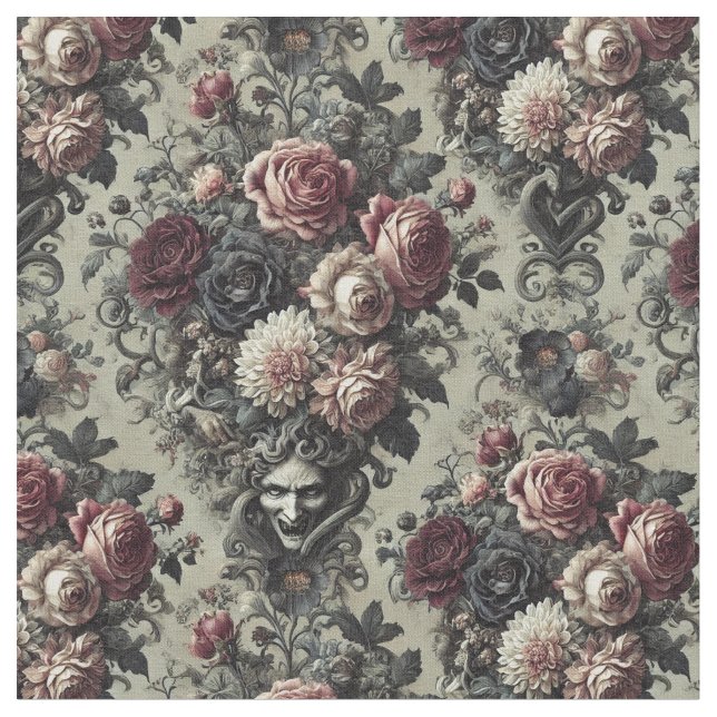 Tecido Dellamorte Dellamore - Azulejo Clássico Gótico (Detalhe)