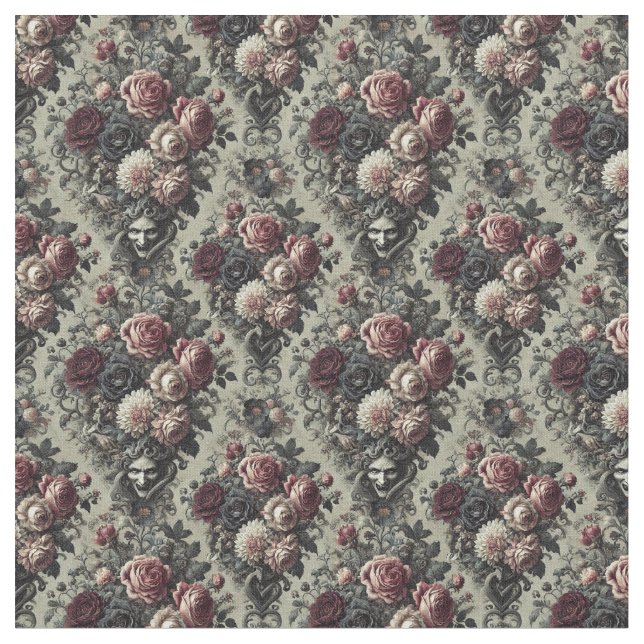 Tecido Dellamorte Dellamore - Azulejo Gótico denso (Detalhe)