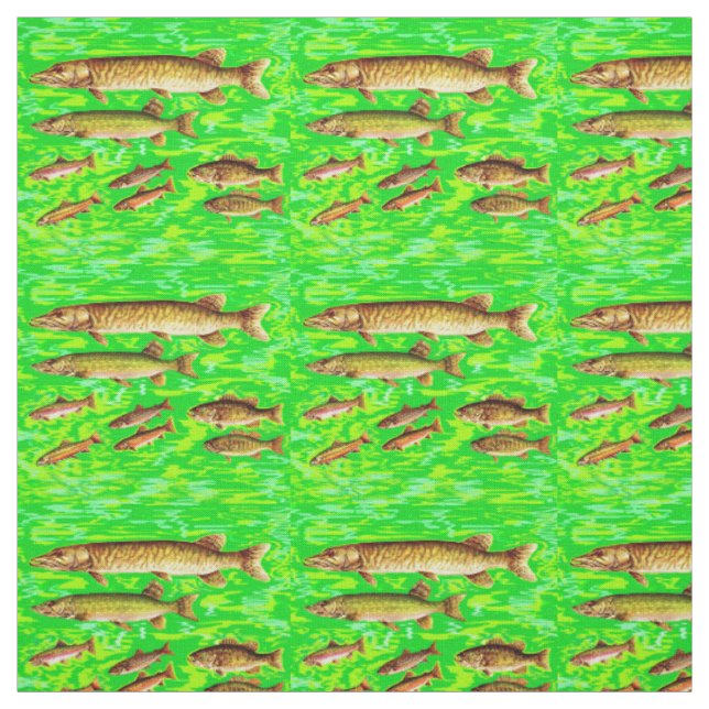 Tecido demasiados peixes no mar (Modelo)