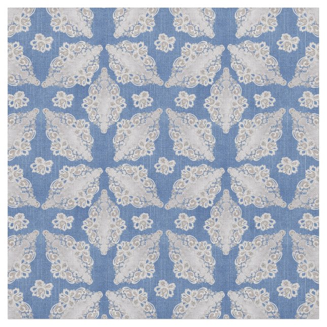 Tecido Denim texturizado com local sem costura (Detalhe)